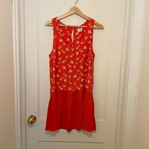 Orange sun dress